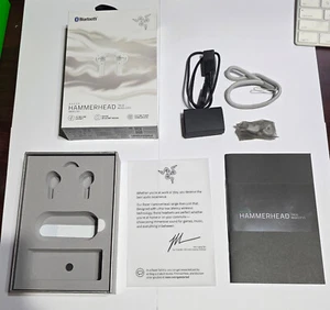 NEW Mercury White ACCESSORIES (NO EARBUDS) for Razer Hammerhead Gaming Earbuds - Picture 1 of 6