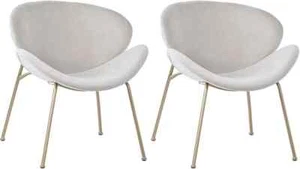 KOMHTOM 2er Set Esszimmerstühle Beige - Bild 1 von 6