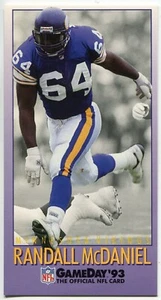 1993 GameDay #64 Randall McDaniel Minnesota Vikings - Picture 1 of 2