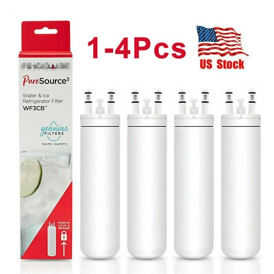 FRIGDAIRE 1-4pc Fit Frigidaire WF3CB Refrigerator PureSource 3 Water & Ice Filter US Stock