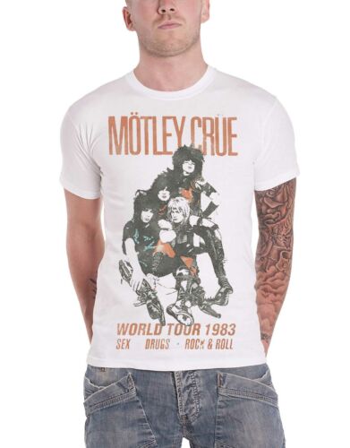 Official Motley Crue T Shirt Shout at the Devil The Dirt Tour Band Logo Mens