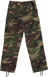 Woodland Camuflaje Táctico BDU Pantalones Carga Ejército Fatigas Camuflaje Pantalón Unisex - Imagen 1 de 4