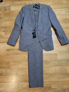 HUGO BOSS size 42 L pants 36 Johnston1/Lenon grey suit 2 piece BRAND NEW - Picture 1 of 8
