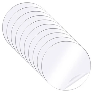 10Pcs Double-Sided Adhesive Circle Tape, 1.57"x1.57" Acrylic Sticker, Clear - Photo 1 sur 6