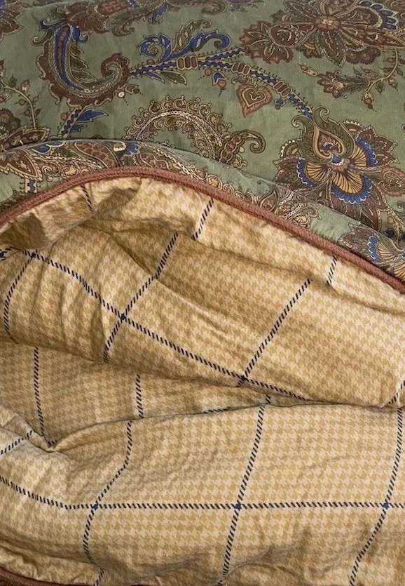Vintage Ralph Lauren Chaps Beekman Place Comforter Bedskirt & Shams Set Queen - Image 1 of 4
