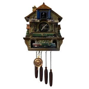 Bradford Exchange Flying Scotsman Cuckoo Clock | Motion, Sound, Limited Edition - Picture 1 of 12