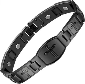 Magnetarmbänder für Männer, Titan Stahl Armband für Männer mit Magneten USA - Bild 1 von 6