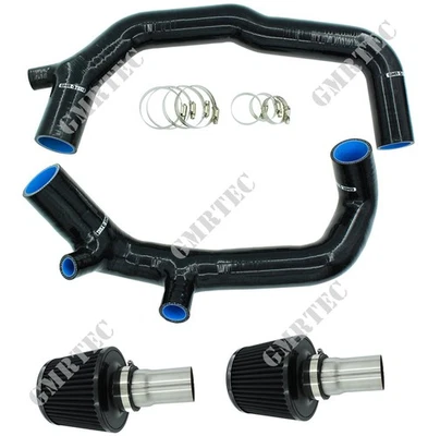 Filtro de aire de tubo de admisión de aire de 2" para BMW N54 135i 335i 535i Z4 3,0 L negro Foto 1 de 3