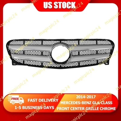 Mercedes Benz GLA200/250 2014-2017 parrilla central delantera moldura cromada parrilla GLA EE. UU. Foto 1 de 4