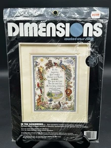 Dimensions In The Beginning Cross Stitch Kit #3717 Story of Creation 11 x 14 NEW - Picture 1 of 3