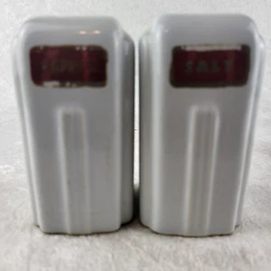 PIANO COTTURA VINTAGE CERAMICA SALE E PEPE SHAKER ART DECO METÀ SECOLO MODERNO - Foto 1 di 4