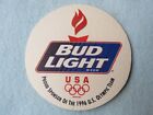 Beer Coaster ~ Budweiser ~ Bud Light ~ 1996 US Olympic Team Sponsor ~ Atlanta GA