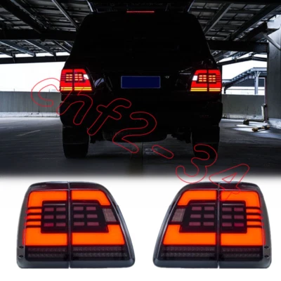 Luces traseras LED negras humo señal dinámica 1998-2007 para Lexus LX470 Foto 1 de 4