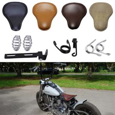 Soporte de resorte para asientos de conductor individuales para motocicleta Harley Softail Bobber Chopper EE. UU. Foto 1 de 4