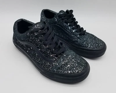 Zapatillas deportivas Vans Old Skool para hombre talla 5 para mujer talla 6,5 negras metálicas leopardo Foto 1 de 4