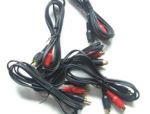 CAVO AUDIO RCA 1X2 PROLUNGA 1 MASCHIO A 2 FEMMINE 1,5 METRI KIT 5 PEZZI - Picture 1 of 1