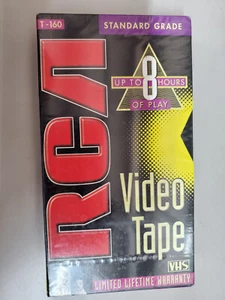 RCA T-160 Blank VHS Standard Grade Video Tape Recordable SLP 8 hrs NEW Sealed - Picture 1 of 2
