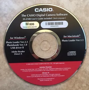 Casio Digital Camera Software EX-Z500 CD-ROM Disc With User’s Guide - Picture 1 of 3