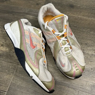 Nike Running Shoes Trainers 316033-161 ORANGE/Pewter/Pink Women’s Size 7 2006 - Image 1 of 4