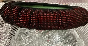 Cubiertas de volante rojo 15" Bling estrás diamante brillante con anillo elástico - Imagen 1 de 4
