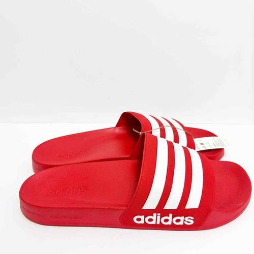 ADIDAS ADILETTE SHOWER SCIVOLI UOMO ROSSO VIVO TAGLIA 18 NUOVI CON SCATOLA