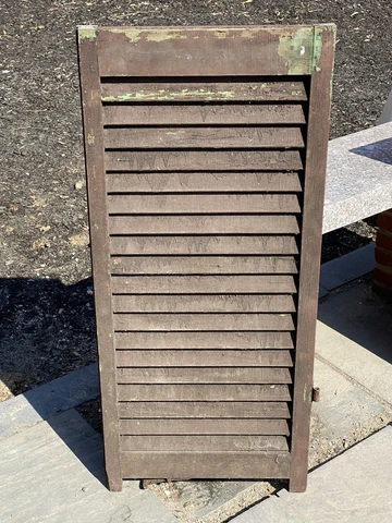 Antique Wood Shutter 37 3/4 " x 17" ~ Salvaged Section, Architectural RePurpose! Cover