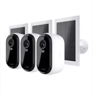 Arlo Essential Outdoor 2K Camera (2nd Generation) 3-pack with 3 Solar Panels - Picture 1 of 8