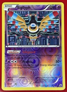 Pokémon JCC Sigilyph Legendary Treasures 66/113 Holo Inverso Raro Inglés MP - Imagen 1 de 2