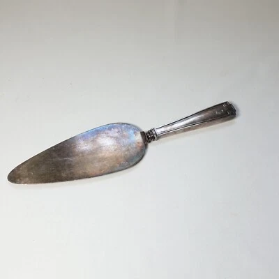 Servidor de pastel de acero/esterlina Gorham vintage con patrón etrusco Foto 1 de 4