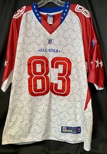 #83 Wes Welker Patriots 2010 Pro Bowl All Star Jersey NFL On Field Reebok - Picture 1 of 7