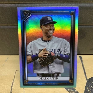 2021 Topps Gallery Derek Jeter /75 Blue Rainbow Foil 174 Baseball Card Yankees  - Picture 1 of 3