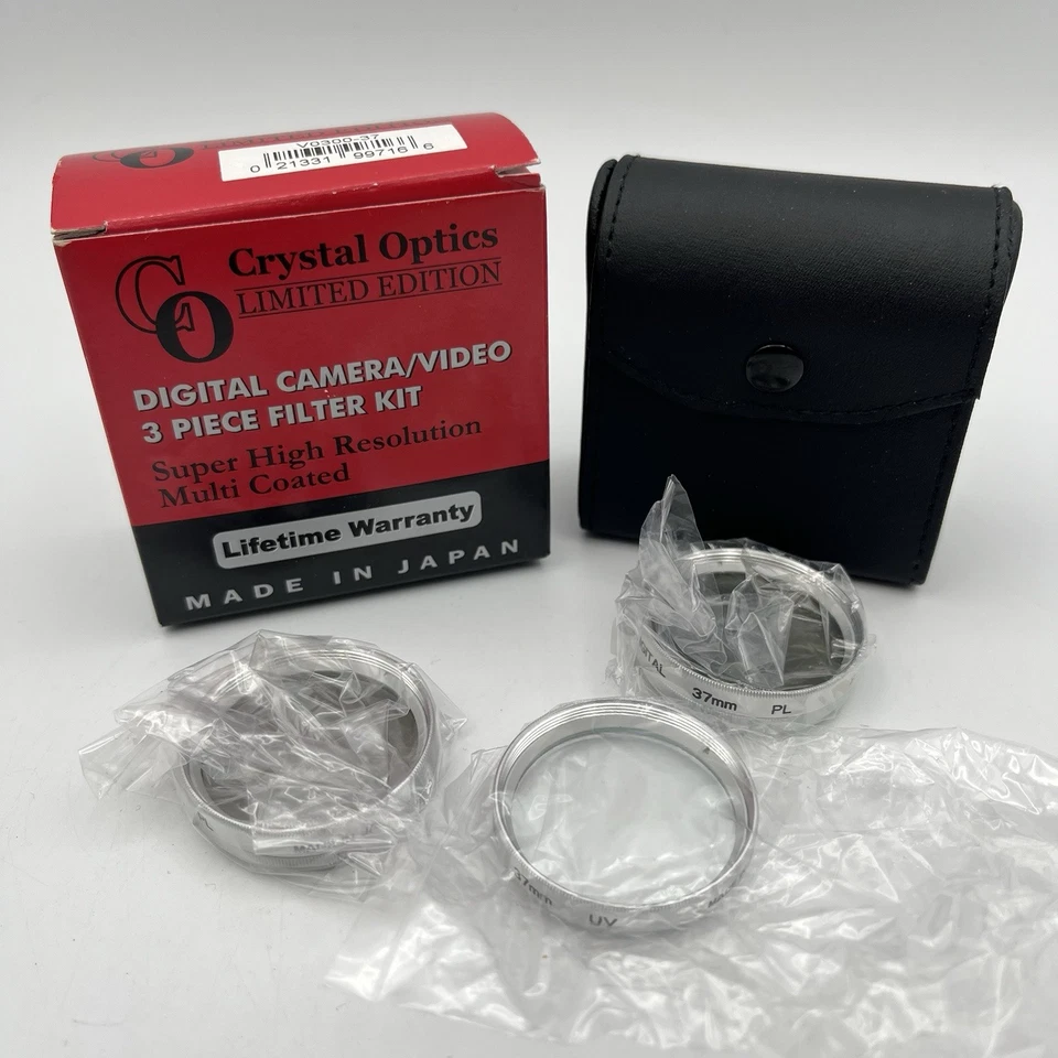Crystal Optics Limited Edition Digital Camera 3 Piece Filter Kit - 37MM - New - Image 1 of 3