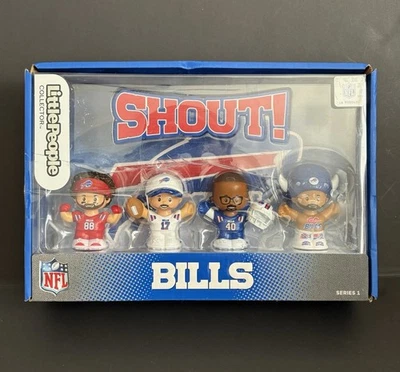 Juego de figuras Buffalo Bills x Little People serie 1 Allen Miller Knox CAJA DAÑADA Foto 1 de 4