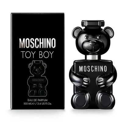 TOY BOY MOSCHINO-HOMBRES-EDP-SPRAY-3.4 OZ-100 ML-AUTÉNTICO-HECHO EN ITALIA Foto 1 de 3