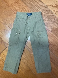 VTG Polo Ralph Lauren cargo pants boys toddler size 3T khaki gorpcore y2k 90s - Picture 1 of 7
