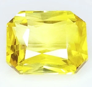 Zaffiro Giallo Naturale 9,52 Ct Certificato Gemma Sciolta Ottagonale Zaffiro Gemme - Foto 1 di 11