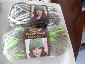 Lion Brand Yarn Wool-Ease 80% Acrylic 20% Wool - Lot Of 2 - Picture 1 of 2