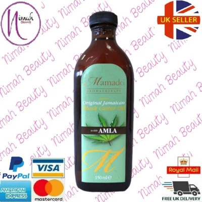Mamado Natural Orignal Jamaican Black Castor Oil With Amla 150ml