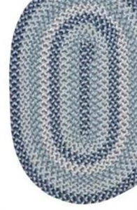 Boston Common Collection - Braided Capeside Blue Sample Swatch Floor Padding - Picture 1 of 1