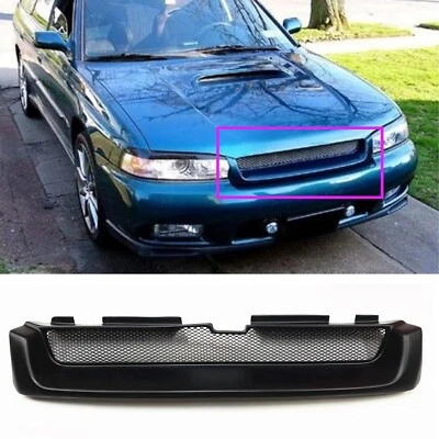 Parachoques delantero de fibra de vidrio rejilla de malla 1 pieza para Subaru Legacy Outback 1995 1996-1999 Foto 1 de 4