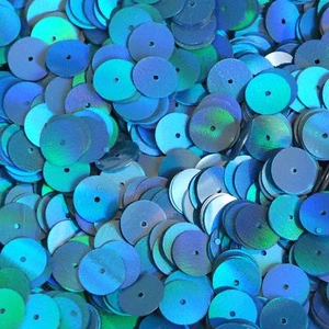 Lentejuelas arco iris Lazer azul marino brillante azul marino de 10 mm. Hecho en EE. UU. - Imagen 1 de 2