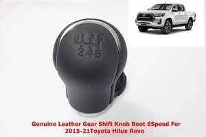 GEAR SHIFT KNOB FOR MANUAL 6SPEEDS GENUINE TOYOTA HILUX REVO 2015-20 - Picture 1 of 9