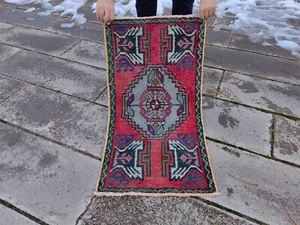 Oushak Runner Vintage Turkish Kilim Rug Decorative Handmade Oriental Wool Carpet - Picture 1 of 9