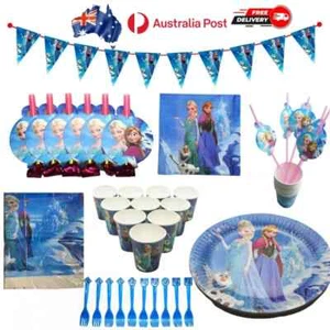 68pcs Frozen Elsa Anna Party Supplies Kids Birthday Decorations Tableware - Picture 1 of 10
