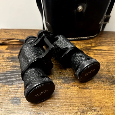 Vintage Zenith Fully Coated Optics Binoculars 7x35 341 ft. at 1000 yds. w/Case - Image 1 of 4