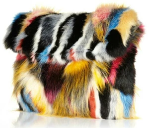 Exclusive Ltd Edition RIVER ISLAND FLUFFY FUR CLUTCH BAG COMPLETELY SOLD-OUT £85 - Picture 1 of 10