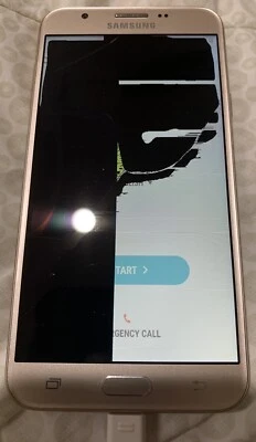 Samsung Galaxy J7 Prime SM-J727T  16GB Gold Smartphone PARTS - Image 1 of 4