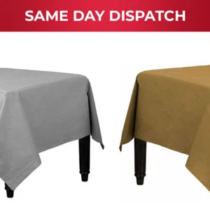 Cubierta de mesa de papel oro metálico y plata plegada para boda buffet 90 cm - Imagen 1 de 15