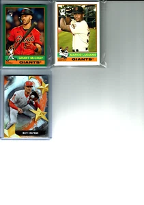 Juego de 14 tarjetas base del equipo de béisbol de los Gigantes de San Francisco Heritage 2025 + 2 extra + - Imagen 1 de 3