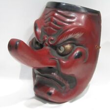 Japan Tengu Noh mask antique art object